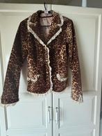 Luipaardprint Jasje met Kant - Maat 36 xs, Kleding | Dames, Jasjes, Kostuums en Pakken, Bruin, Ophalen of Verzenden, Zo goed als nieuw