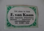 Café  E. VAN KAAM    ZEVENBERGEN, Verzamelen, Rookartikelen, Aanstekers en Luciferdoosjes, Verzenden, Zo goed als nieuw, Luciferdoosjes of -merken