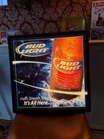 Bud light lichtbak Budweiser reclame geen neon, Ophalen of Verzenden, Gebruikt, Lichtbak of (neon) lamp