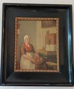 Antiek Schilderij: Vrouw in Keuken, Antiek en Kunst, Kunst | Schilderijen | Klassiek, Ophalen