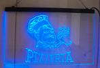 neon led bord '' pizzeria '' in blauw - hoge korting !, Ophalen of Verzenden, Nieuw, Lichtbak of (neon) lamp