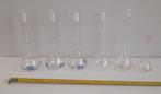 Brocante 6 kleine labo laboratorium glas, Antiek en Kunst, Curiosa en Brocante, Ophalen of Verzenden