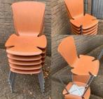 5 x Design stoelen van Kembo 2006 vlinder model ,stapelbaar, Huis en Inrichting, Stoelen, Ophalen, Gebruikt, Bruin, Vijf, Zes of meer stoelen