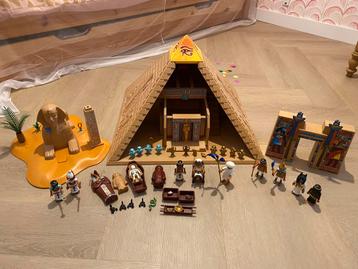 Playmobil Egypte pyramide 4240 met sfynx 4242 en tempel 4243 beschikbaar voor biedingen