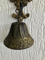 Vintage Mooi bewerkte Koperen Deurbel  , Ophalen of Verzenden