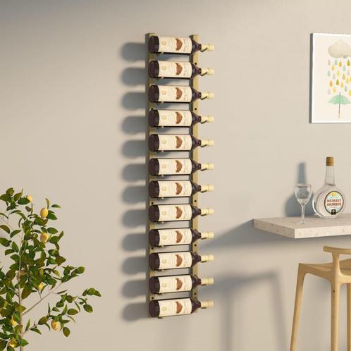 Wijnrek wijnrekken voor 12 flessen wijn goud GRATIS BEZORGD!, Huis en Inrichting, Woonaccessoires | Wijnrekken, Nieuw, Minder dan 50 cm