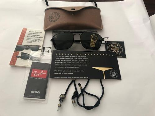 Ray Ban Vintage Olympic Series, Sieraden, Tassen en Uiterlijk, Zonnebrillen en Brillen | Heren, Zonnebril, Ray-Ban, Zwart, Ophalen of Verzenden