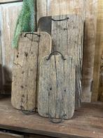 Oude decoratie planken met metalen greep, ., Nieuw, Ophalen of Verzenden, .
