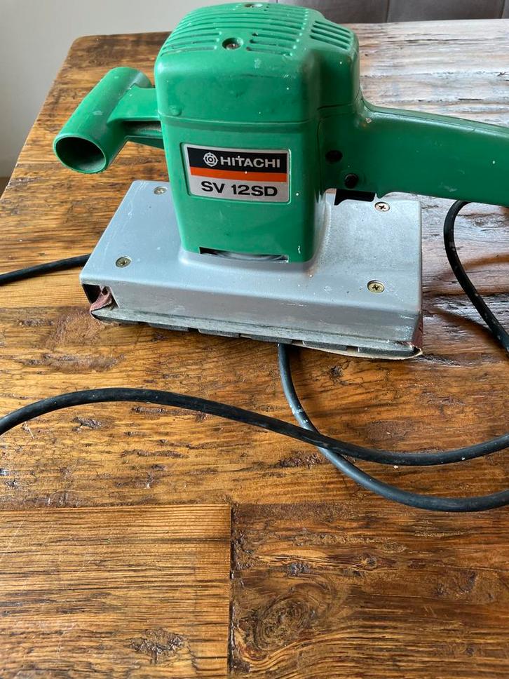Hitachi vlakschuurmachine- Goed Onderhouden, Doe-het-zelf en Verbouw, Gereedschap | Schuurmachines, Gebruikt, Vlakschuurmachine