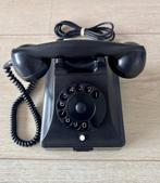 Zwarte PTT draaischijf telefoon (bakeliet), Telecommunicatie, Vaste telefoons | Niet Draadloos, Ophalen of Verzenden, Gebruikt