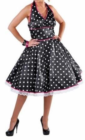 Leuk roze/zwart/witte ROCK & ROLL/ROCKABILLY jurk, Kleding | Dames, Carnavalskleding en Feestkleding, Nieuw, Kleding, Carnaval