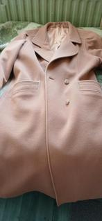 Wollen Mantel Maat 42 -, Ophalen of Verzenden, Gedragen, Maat 42/44 (L), Beige
