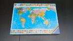 Puzzel wereldkaart & vlaggen, ongeopend, Ophalen of Verzenden, 500 t/m 1500 stukjes, Nieuw, Legpuzzel