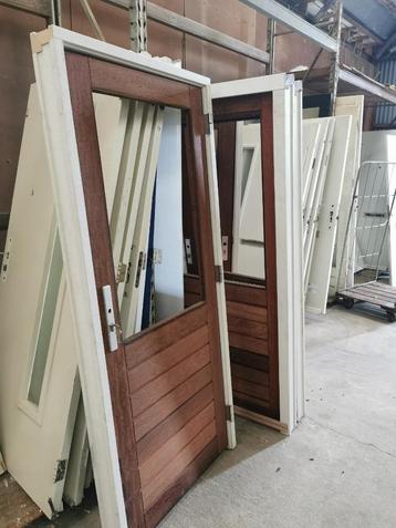 Deur-kozijncombinatie 83x190 Hardhout beschikbaar voor biedingen