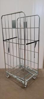 Rolcontainer rolkar transportkar trolley magazijnwagen, 100 liter of meer, Ophalen of Verzenden, Zo goed als nieuw, Transportkar