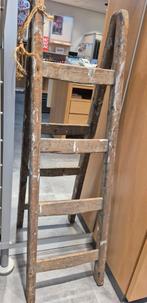 Vintage ladder, oude schildersladder jaren '60 trap, Antiek en Kunst, Ophalen