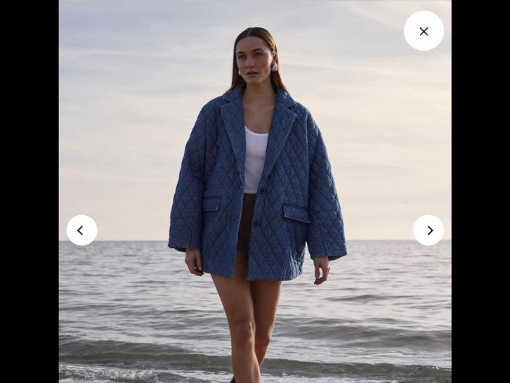 NIEUW QUILTED JASJE VAN SHOEBY MAAT L/XL, Kleding | Dames, Jasjes, Kostuums en Pakken, Nieuw, Jasje, Maat 42/44 (L), Blauw, Ophalen of Verzenden