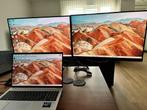 Lenovo Thinkvision (2x) +  docking station + monitorarm 2V, Computers en Software, Monitoren, Ophalen, Gebruikt, IPS, Overige resoluties