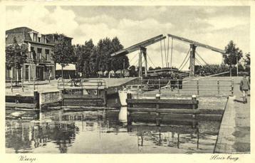Weesp. - Sluisbrug - volk - gelopen beschikbaar voor biedingen