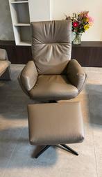 Baenks draaifauteuil met voetenbank, Huis en Inrichting, Fauteuils, Ophalen, Zo goed als nieuw, 75 tot 100 cm, Modern