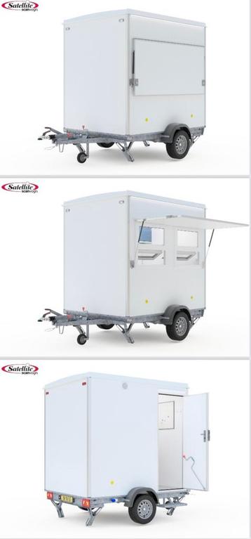 Te koop kassa wagen 2 pers kassa unit wielen met koelkast  beschikbaar voor biedingen