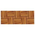 Terrastegels acaciahout 30 x 30 cm verticaal patroon, Nieuw, Ophalen of Verzenden, Hout