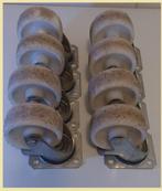 8 stuks gebruikte nylon zwenkwielen Ø 100 mm. € 6,50 p/stuk, Ophalen of Verzenden, Gebruikt, Overige typen