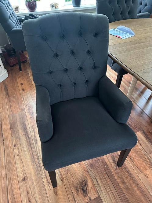Aangeboden : 6 nette eetkamerstoelen, Huis en Inrichting, Complete eetkamers, Zo goed als nieuw, 4 tot 6 stoelen, Ophalen