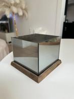 Waxinelichthouder Spiegelglas 16x16, Ophalen of Verzenden, Glas