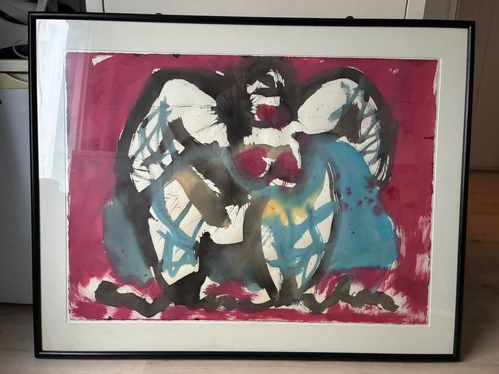 Cancan danseres van Anton Heyboer, Antiek en Kunst, Kunst | Schilderijen | Modern, Ophalen