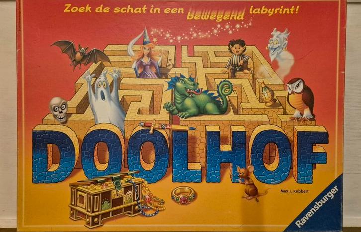 Doolhof - zoek de schat in een bewegend labyrint !, Hobby en Vrije tijd, Gezelschapsspellen | Bordspellen, Zo goed als nieuw, Ophalen of Verzenden