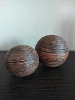 Decoratie ballen | Houtnerf look., Ophalen of Verzenden, Zo goed als nieuw
