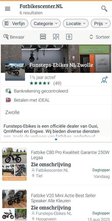 Fatbikes4all oplichters! Geen garantie! Fatbike lokkertjes beschikbaar voor biedingen