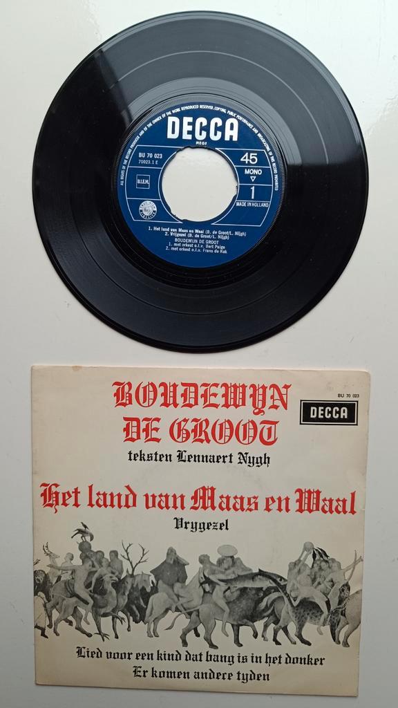 Boudewijn de Groot - EP Het Land Van Maas En Waal, Cd's en Dvd's, Vinyl Singles, Zo goed als nieuw, EP, Nederlandstalig, 7 inch