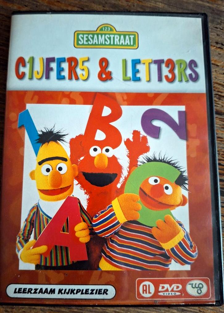 5 dvd,s van Sesamstraat, Cd's en Dvd's, Dvd's | Kinderen en Jeugd, Zo goed als nieuw, Tv fictie, Educatief, Alle leeftijden, Ophalen of Verzenden