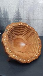 Inklapbare MAND <> Handgezaagd v Palissanderhout <> SCHAAL, Antiek en Kunst, Ophalen of Verzenden