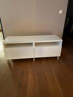 Wit hoogglans kastje, Ophalen, Zo goed als nieuw, 25 tot 50 cm, Minder dan 100 cm