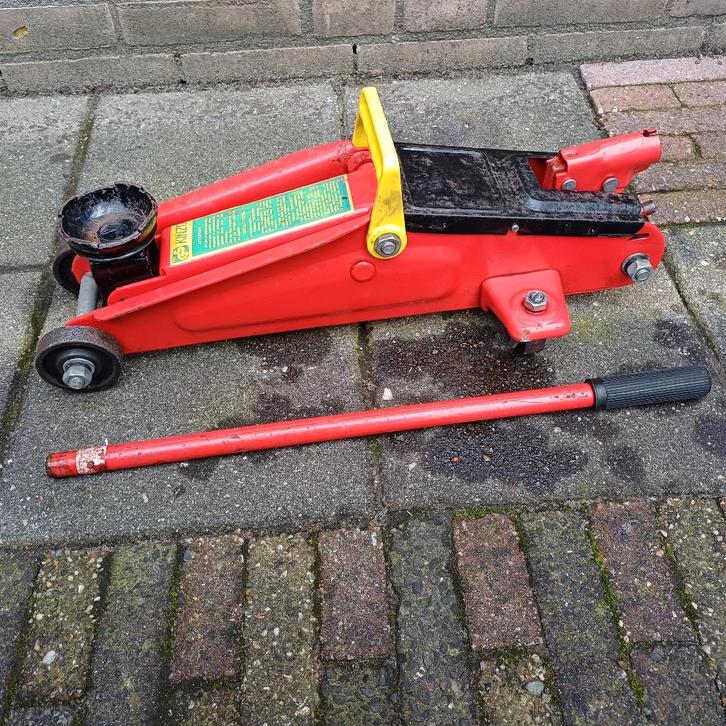 Kinzo garagekrik rood, Auto diversen, Krikken, Gebruikt, Garagekrik, Hydraulisch, Ophalen