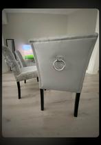 Eric Kuster style eetkamerstoelen, Huis en Inrichting, Stoelen, Ophalen of Verzenden, Zo goed als nieuw, Grijs, Stof