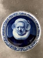 delfts blauw bord met breuk naar rembrandt, Antiek en Kunst, Ophalen of Verzenden