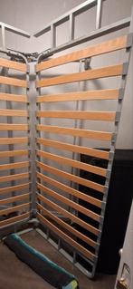 Ikea Bedbank met Matrassen - 140x200, Ophalen, Gebruikt, Tweepersoons, 140 cm