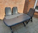 Gratis Hartman tuinset 3 stoelen + tafel + kussens, Ophalen, Zo goed als nieuw, Overige typen