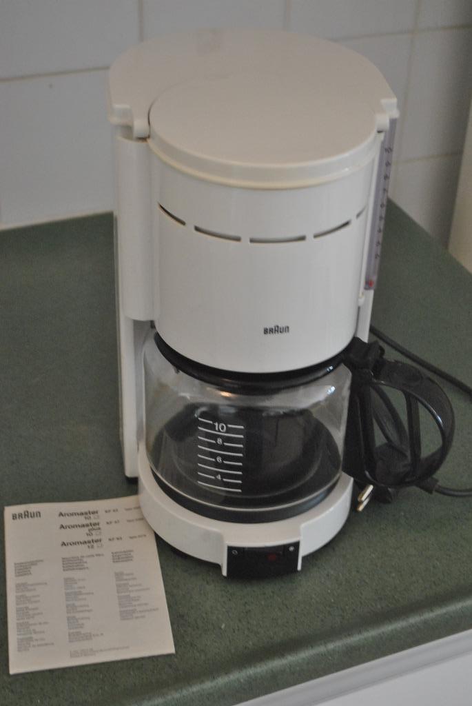 Koffieapparaat, Braun KF43, Witgoed en Apparatuur, Koffiezetapparaten, Gebruikt, Koffiemachine, Ophalen of Verzenden