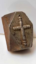 Antieke Kruis stempel matrijs goudsmid edelsmid, Ophalen of Verzenden