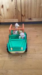 Fisher Price safaria auto met 1 poppetje en 2 dieren, Kinderen en Baby's, Speelgoed | Fisher-Price, Ophalen of Verzenden, Gebruikt
