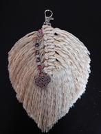 Macrame veer, macrame hanger met Rhodoniet kralen, Ophalen of Verzenden, Nieuw