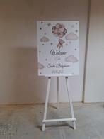 Te huur
Welkomst bord bruiloft verloving feest Schildersezel, Ophalen of Verzenden