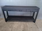 Sidetable mangohout 150 cm lang, 25 tot 50 cm, 100 tot 150 cm, Rechthoekig, Ophalen