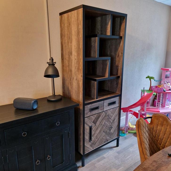 Kast met planken en lades, Huis en Inrichting, Kasten | Wandmeubels, Zo goed als nieuw, 150 tot 200 cm, Minder dan 150 cm, 25 tot 50 cm