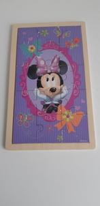Houten puzzel Minnie mouse, Ophalen, 10 tot 50 stukjes, Zo goed als nieuw, Van hout